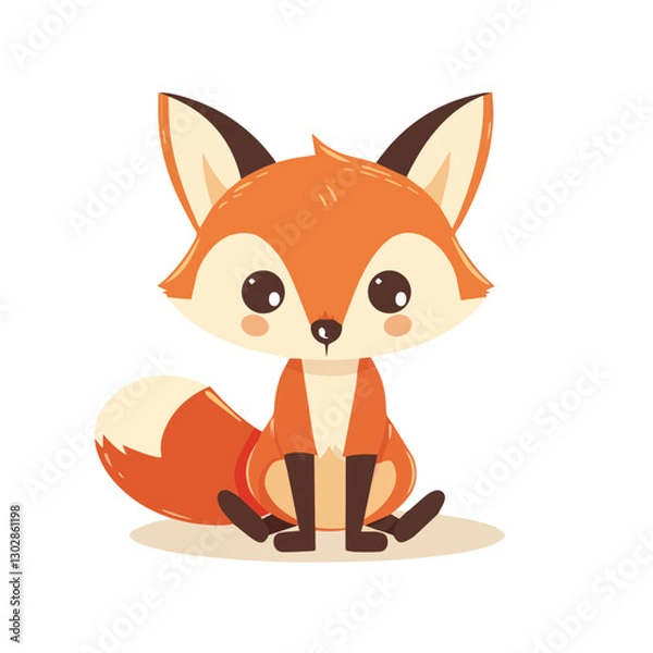Obraz cute, animal, character, cartoon, vector, illustration, happy, set, graphic, design, baby, funny, zoo, art, background, adorable, collection, isolated, giraffe, children, bear, child, lion, wild, prin