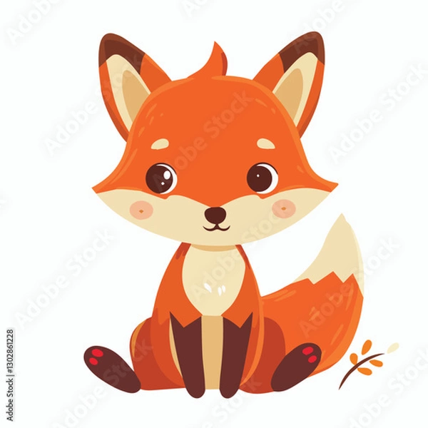 Obraz cute, animal, character, cartoon, vector, illustration, happy, set, graphic, design, baby, funny, zoo, art, background, adorable, collection, isolated, giraffe, children, bear, child, lion, wild, prin