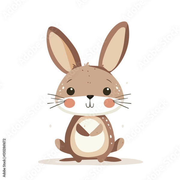 Obraz cute, animal, character, cartoon, vector, illustration, happy, set, graphic, design, baby, funny, zoo, art, background, adorable, collection, isolated, giraffe, children, bear, child, lion, wild, prin