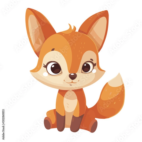Obraz cute, animal, character, cartoon, vector, illustration, happy, set, graphic, design, baby, funny, zoo, art, background, adorable, collection, isolated, giraffe, children, bear, child, lion, wild, prin