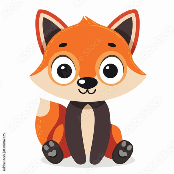 Obraz cute, animal, character, vector, cartoon, illustration, happy, set, design, graphic, funny, baby, zoo, art, adorable, background, collection, giraffe, children, isolated, lion, child, bear, print, wil