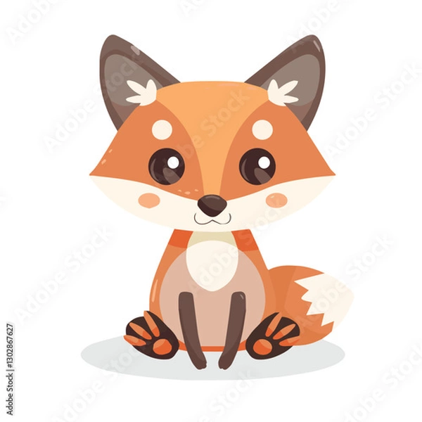 Obraz cute, animal, character, vector, cartoon, illustration, happy, set, design, graphic, funny, baby, zoo, art, adorable, background, collection, giraffe, children, isolated, lion, child, bear, print, wil