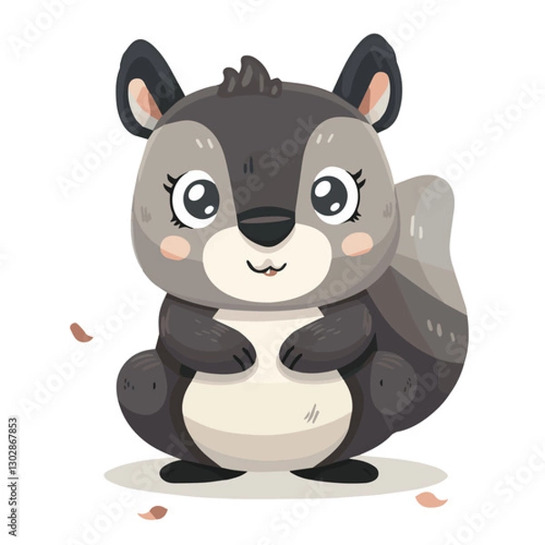 Obraz cute, animal, character, vector, cartoon, illustration, happy, set, design, graphic, funny, baby, zoo, art, adorable, background, collection, giraffe, children, isolated, lion, child, bear, print, wil