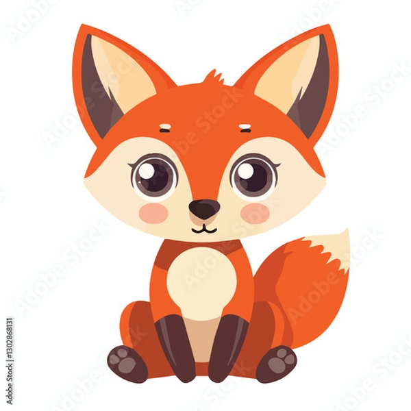 Obraz cute, animal, character, vector, cartoon, illustration, happy, set, design, graphic, funny, baby, zoo, art, adorable, background, collection, giraffe, children, isolated, lion, child, bear, print, wil