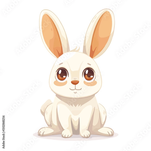 Obraz cute, animal, character, vector, cartoon, illustration, happy, set, design, graphic, funny, baby, zoo, art, adorable, background, collection, giraffe, children, isolated, lion, child, bear, print, wil