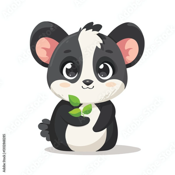 Obraz cute, animal, character, vector, cartoon, illustration, happy, set, design, graphic, funny, baby, zoo, art, adorable, background, collection, giraffe, children, isolated, lion, child, bear, print, wil