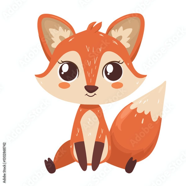 Obraz cute, animal, character, vector, cartoon, illustration, happy, set, design, graphic, funny, baby, zoo, art, adorable, background, collection, giraffe, children, isolated, lion, child, bear, print, wil