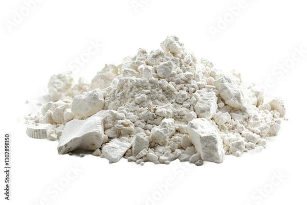 Fototapeta Detailed Calcium Carbonate (CaCO3) from Sands with Crystals Isolated on Transparent Background