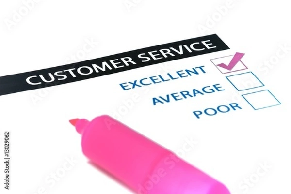 Obraz Customer Services Tick Box