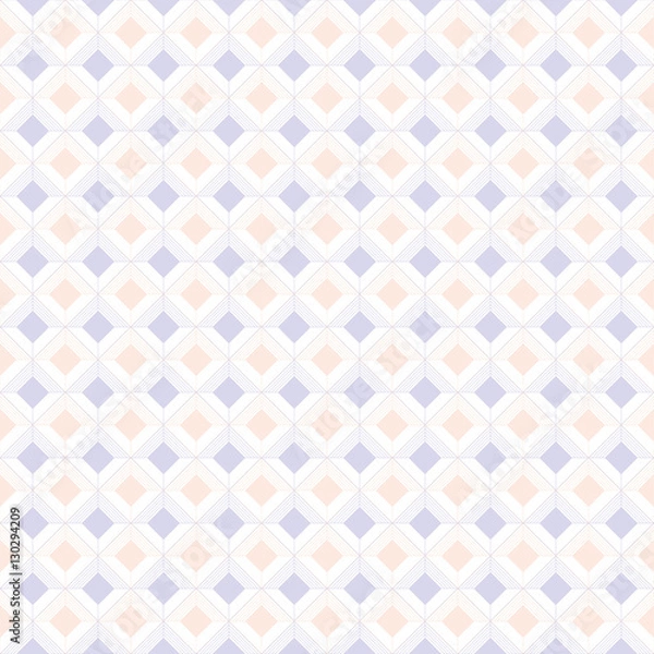 Fototapeta Baby seamless pattern, kids pastel geometric retro ornament textures, abstract background, geometry repeat wallpaper