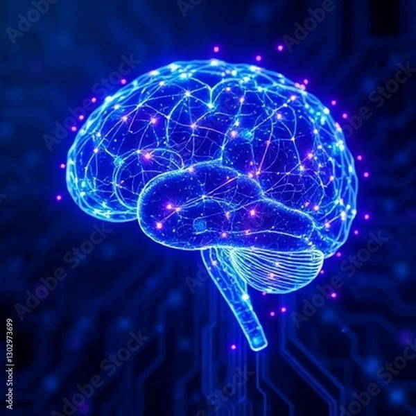 Fototapeta Brain with Neural Networks