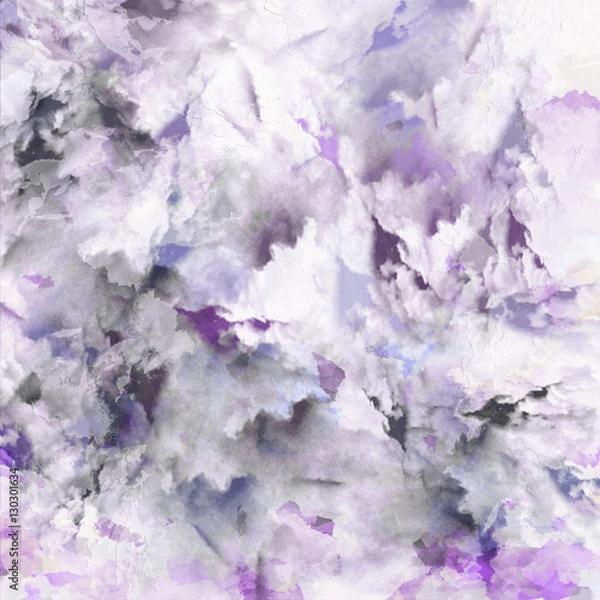 Fototapeta Abstract colored paper. Colored paint stains white background.