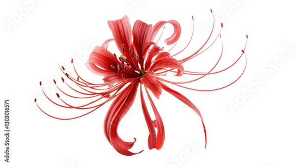 Fototapeta Red Spider Lily Bloom Close up