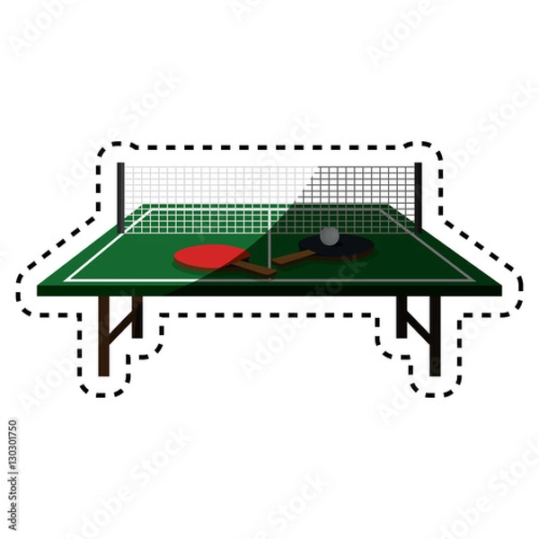 Obraz ping pong table icon vector illustration design