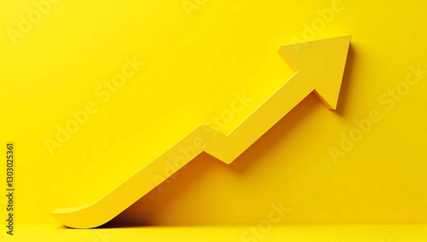 Fototapeta Title: A Stylized Modern Illustration of a Bold Rising Arrow

