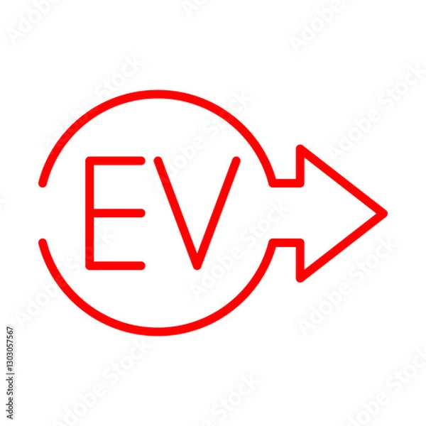 Fototapeta EVIndicator icon Design