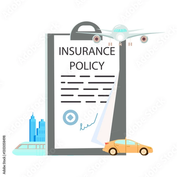 Obraz travel insurance policy