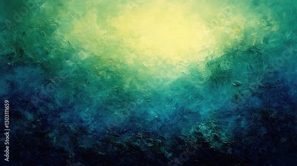 Obraz Abstract painting, vibrant colors, textured landscape, artistic expression