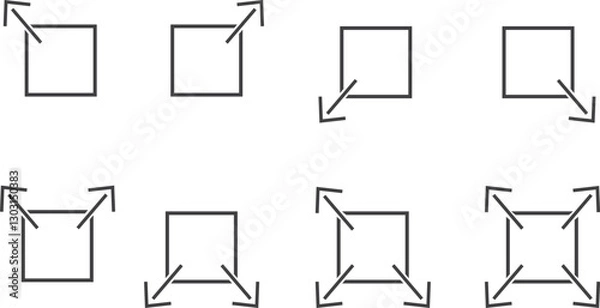 Obraz Square with arrows