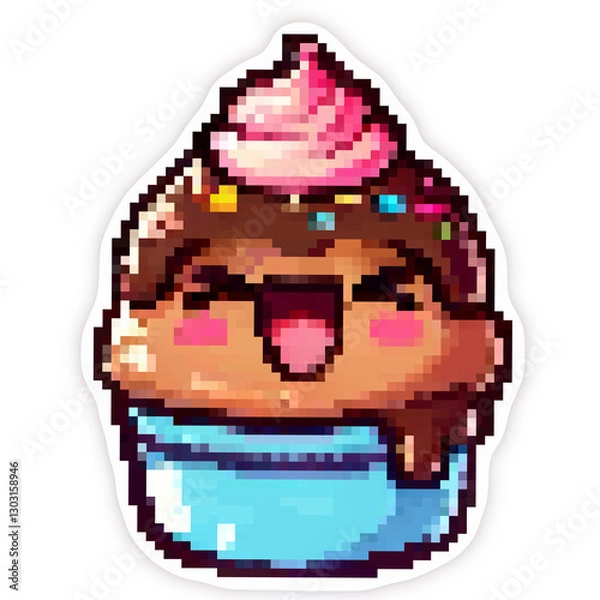 Fototapeta PIXEL SOUFFLE STICKER