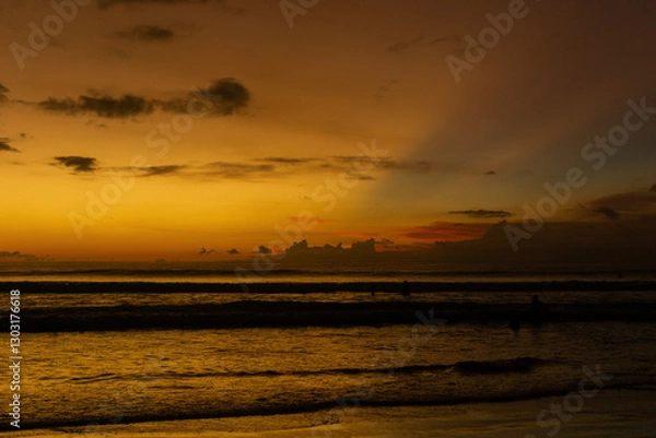 Obraz Tranquil Sunset Over a Serene Ocean