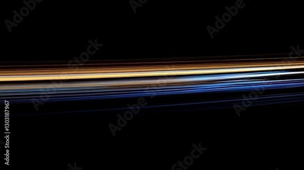 Fototapeta The vivid interplay of light and dark across the rings of Uranus as seen from nearby