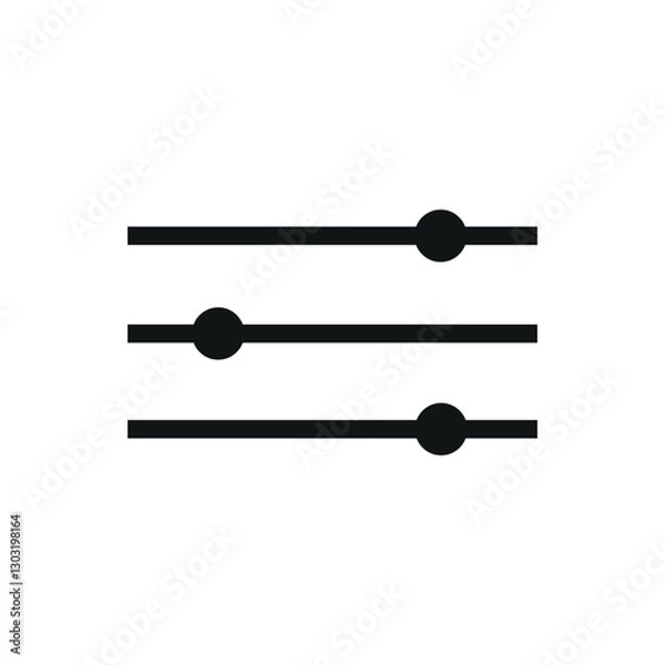 Fototapeta Options icon, Sharp icon vector