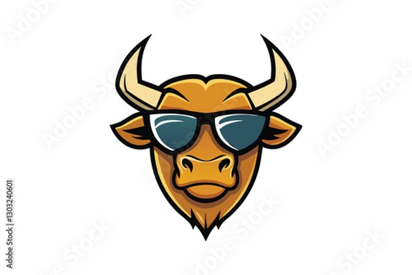 Fototapeta Bull logo vector art illustration.eps