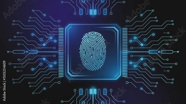 Obraz Digital cloud platform, cloud security, Anonymous AI Security, Illustrated cyber security wallpaper, data security in cloud workspace