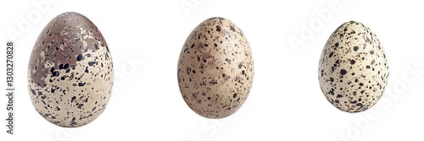 Obraz Examining unique speckled eggs close-up photography in natural settings