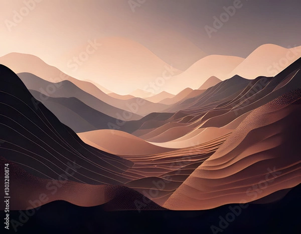 Obraz sunset in the desert