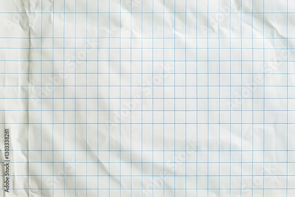 Fototapeta High-resolution white checkered graph paper with copy space