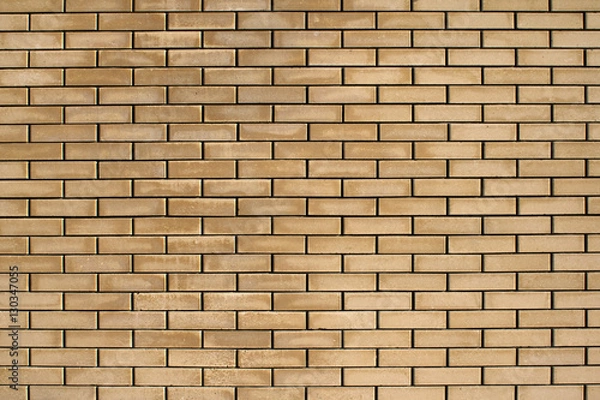 Obraz High resolution texture of a yellow brick wall. Laying horizonta