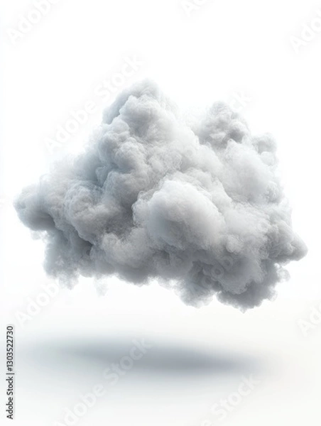 Fototapeta 3D Cloud - isolated over a white background