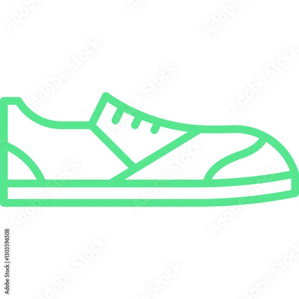 Obraz Sneakers single vector icon illustration