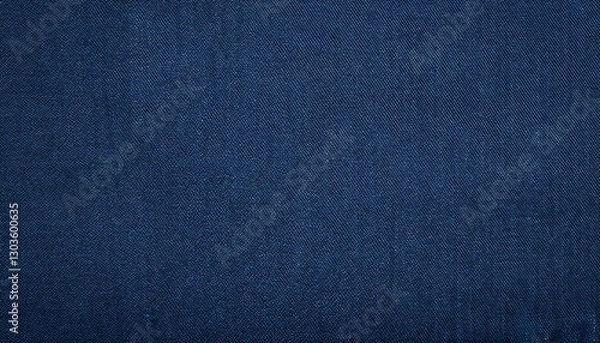 Fototapeta surface of dark blue linen fabric background texture