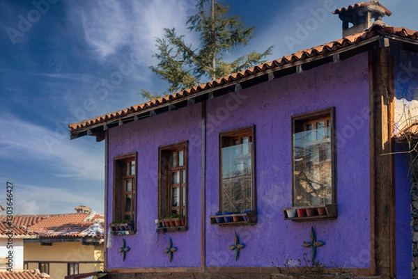 Fototapeta Village of Cumalikizik, UNESCO Heritage site, Bursa, Bursa Province, Turkey, 700 years old Ottoman village.