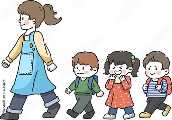 Obraz 유치원산책