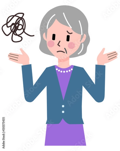 Fototapeta シニア　女性　ジェスチャー