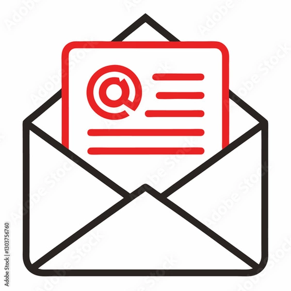 Fototapeta e mail envelope