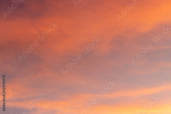 Fototapeta red sky with clouds