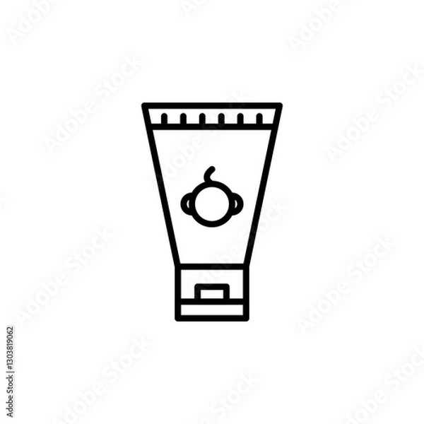 Fototapeta Lotion line icon