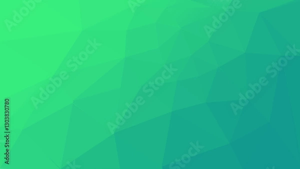 Fototapeta A sleek, abstract background featuring a geometric pattern of green and blue mix triangles. Ideal for modern designs, technology themes, or as a subtle backdrop for various creative projects.