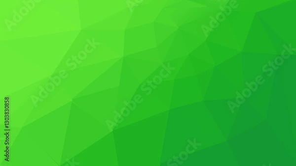 Fototapeta A sleek, abstract background featuring a geometric pattern of green triangles. Ideal for modern designs, technology themes, or as a subtle backdrop for various creative projects.