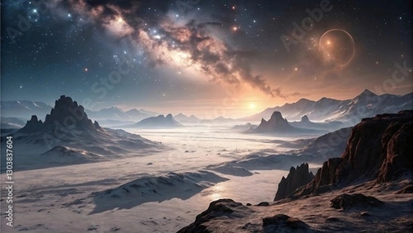 Obraz Sci-fi alien planet