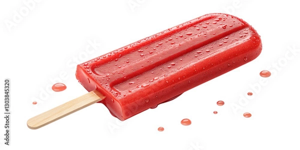 Fototapeta "Realistic Red Popsicle Ice Cream Isolated on Transparent Background – High-Quality Generative AI Image"
 "Delicious Red Popsicle Ice Cream Stick – Isolated PNG, Transparent Background, Genera