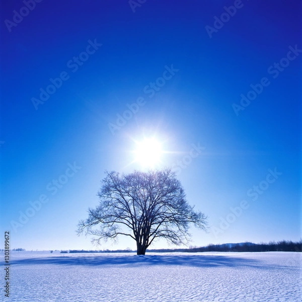 Fototapeta ハルニレの木（豊頃町）