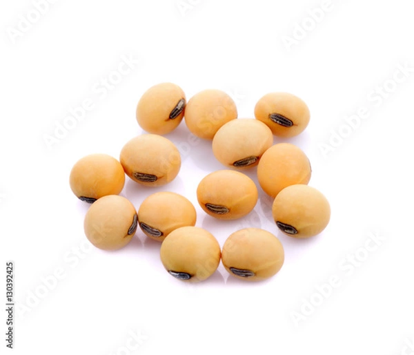 Obraz soy beans isolated on the white background