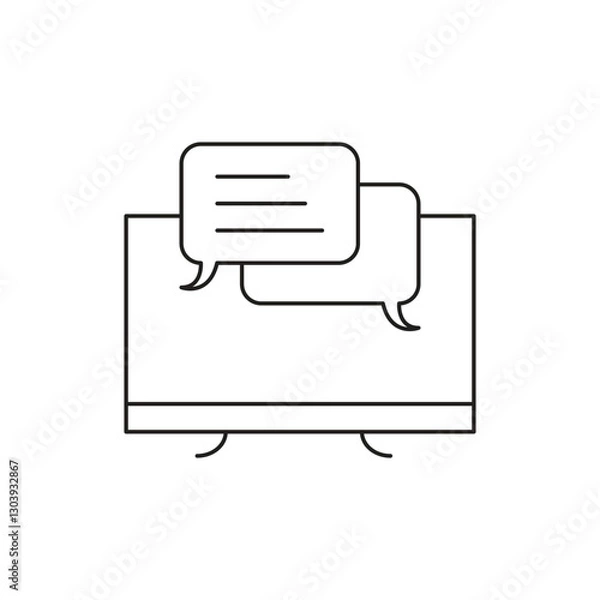 Fototapeta Comprehensive Marketing & SEO Editable Line Icon Set | Digital Marketing, Search Engine Optimization, Analytics, Advertising, and Business Strategy Icons for Websites, Branding, and Growth Solutions