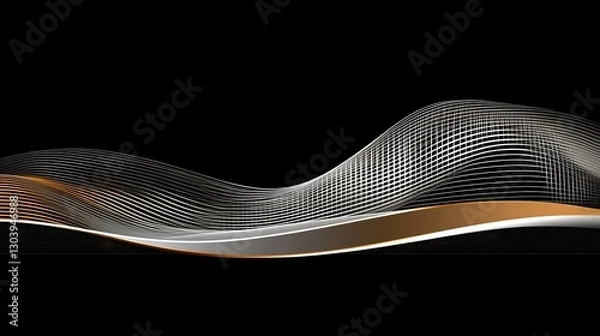 Obraz Abstract representation of communication with gradient lighting and atmospheric depth, symbolizing connection and exchange.